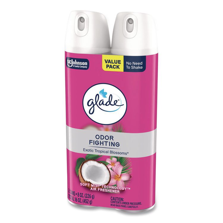 Air Freshener, Tropical Blossoms Scent, 8.3 oz, 2/Pack, 3 Packs/Carton