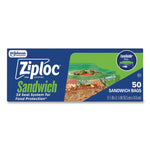 Resealable Sandwich Bags, 6.5" x 5.88", Clear, 40 Bags/Box, 12 Boxes/Carton
