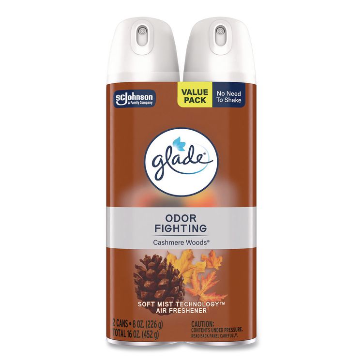 Air Freshener, Cashmere Woods, 8.3 oz Aerosol Spray, 3/Carton
