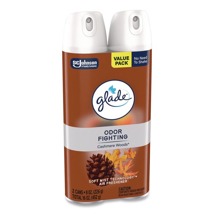 Air Freshener, Cashmere Woods, 8.3 oz Aerosol Spray, 3/Carton