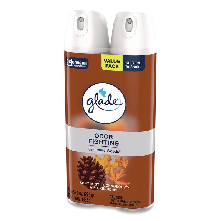 Air Freshener, Cashmere Woods, 8.3 oz Aerosol Spray, 3/Carton
