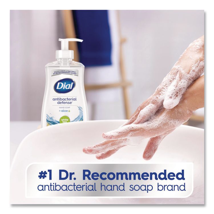 Antibacterial Liquid Hand Soap, White Tea Scent, 11 oz, 12/Carton