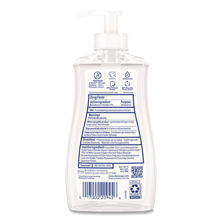 Antibacterial Liquid Hand Soap, Aloe Scent, 11 oz, 12/Carton