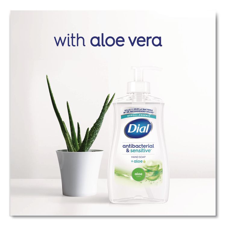 Antibacterial Liquid Hand Soap, Aloe Scent, 11 oz, 12/Carton