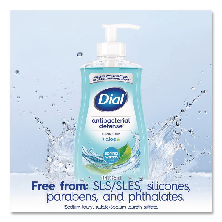 Antibacterial Liquid Hand Soap, Spring Water Scent, 11 oz, 12/Carton