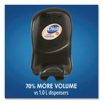 Dial 1700 Manual Dispenser, 1.7 L, 12.66 X 7.07 X 3.95, Smoke, 3/carton