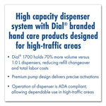Dial 1700 Manual Dispenser, 1.7 L, 12.66 X 7.07 X 3.95, Pearl, 3/carton
