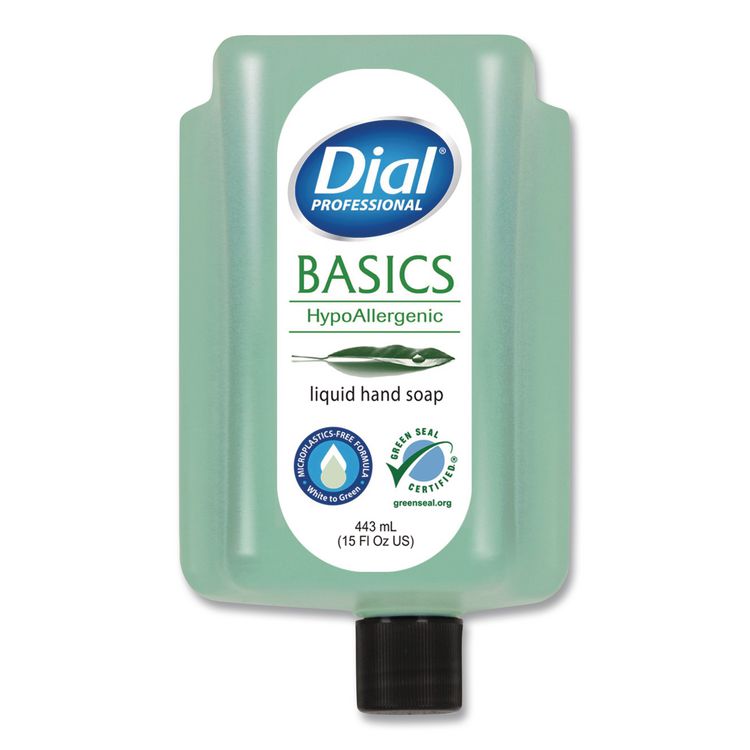 Basics MP Free Liquid Hand Soap Refill for Versa Dispenser, Unscented, 15 oz, 6/Carton