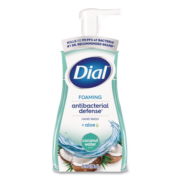 Antibacterial Foaming Hand Wash, Coconut Water Scent, 10 oz, 8/Carton