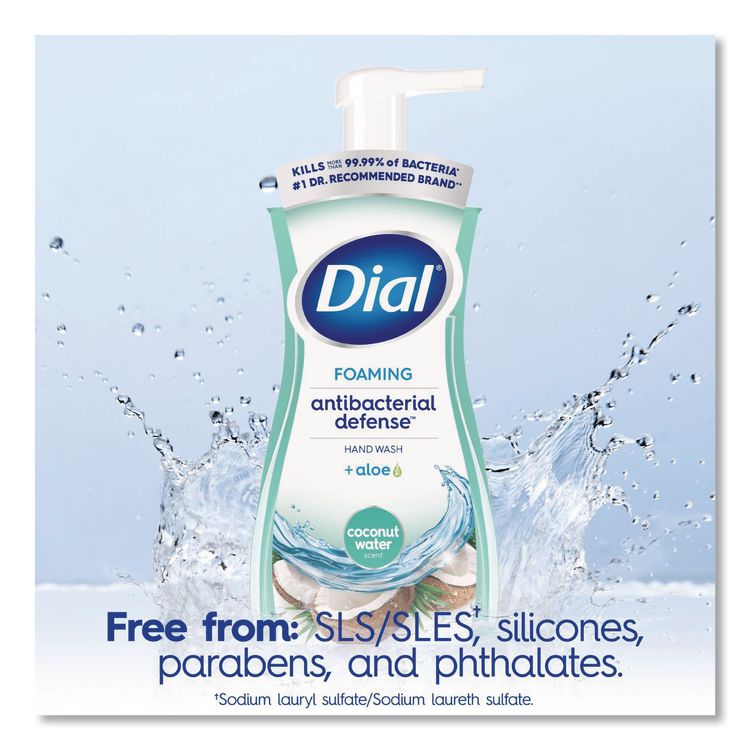 Antibacterial Foaming Hand Wash, Coconut Water Scent, 10 oz, 8/Carton