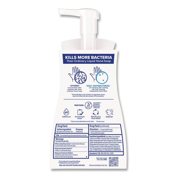 Antibacterial Foaming Hand Wash, Power Berries Scent, 10 oz, 8/Carton