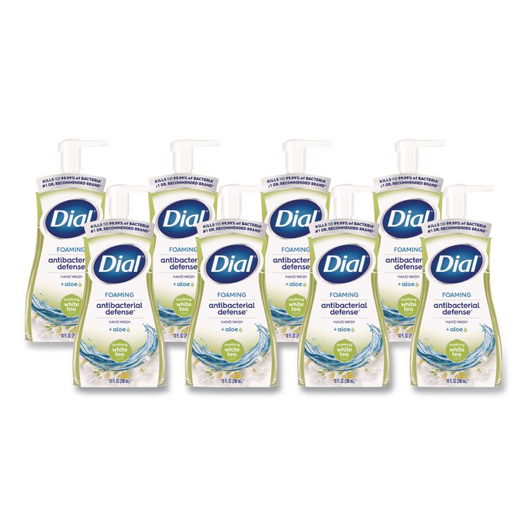 Antibacterial Foaming Hand Wash Refill, Soothing White Tea Scent, 10 oz, 8/Carton