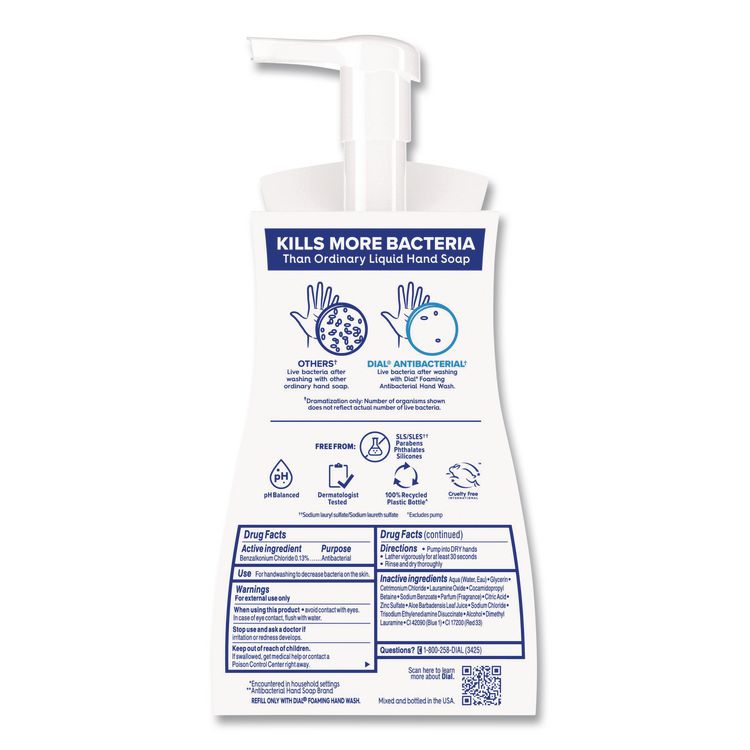 Antibacterial Foaming Hand Wash Refill, Soothing White Tea Scent, 10 oz, 8/Carton