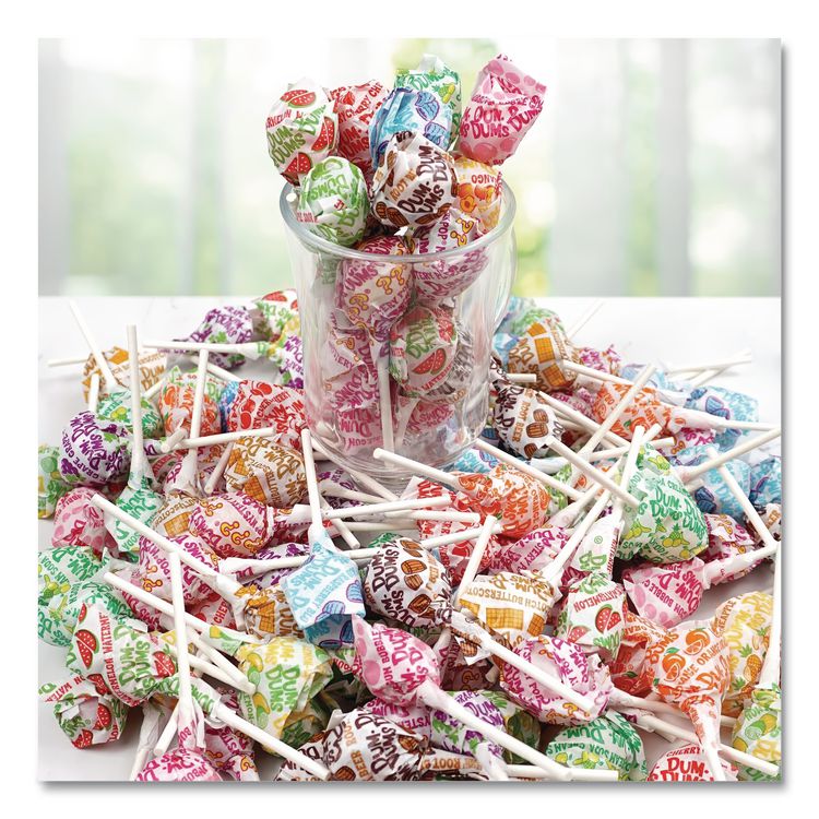 Dum-Dum-Pops, Assorted Flavors, Individually Wrapped, 120/box