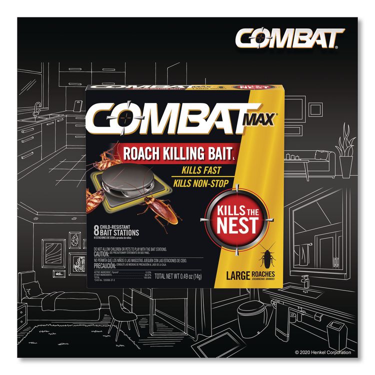 Roach Bait Insecticide, 0.49 oz Bait, 8/Pack, 12 Packs/Carton