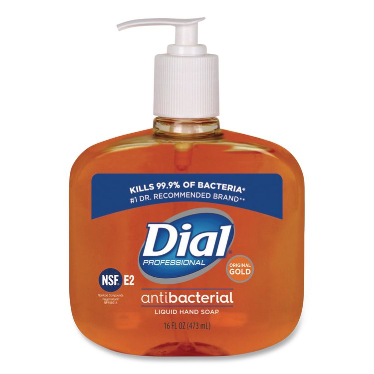 Gold Antibacterial Liquid Hand Soap, 16 oz, 12/Carton