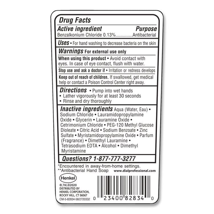 Antibacterial Liquid Hand Soap for Sensitive Skin, Light Floral Scent, 7.5 oz, 12/Carton