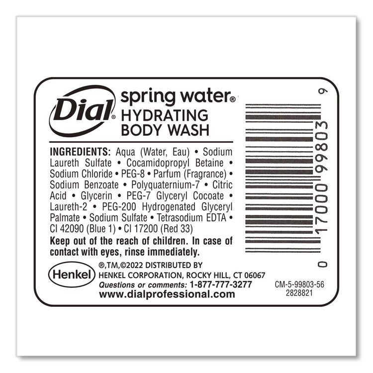 Body Wash Refill for Versa Dispenser, Spring Water Scent, 15 oz