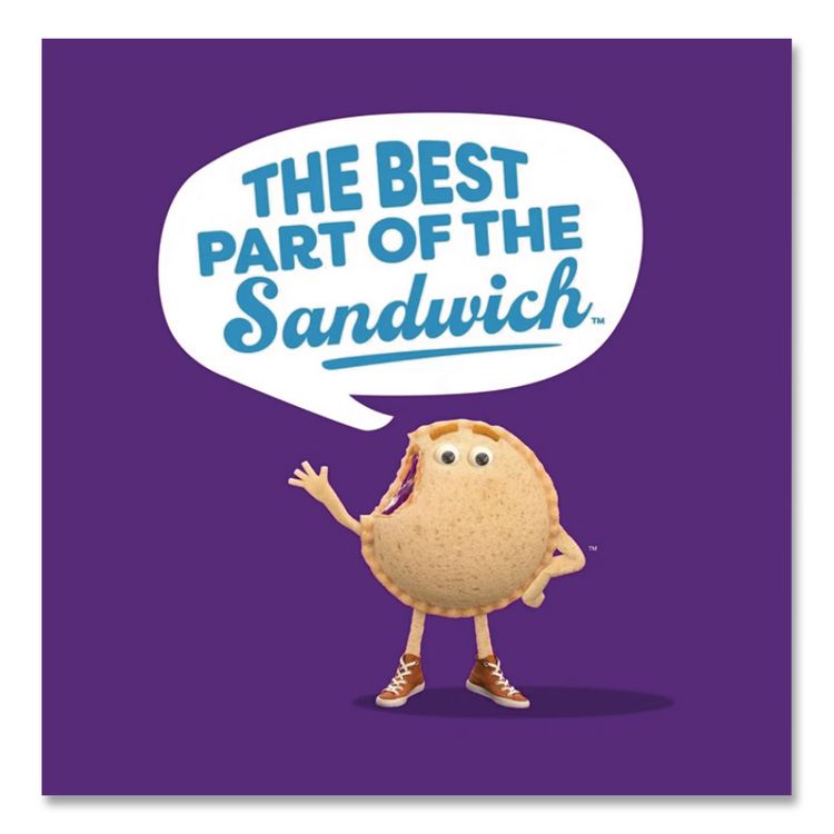 UNCRUSTABLES Peanut Butter and Grape Jelly/Peanut Butter and Strawberry Jam, 2 oz, 10 Sandwiches/Pack, 2 Packs/Carton
