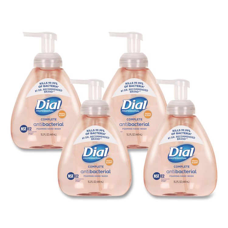 Antibacterial Foaming Hand Wash, Original Scent, 15.2 oz, 4/Carton