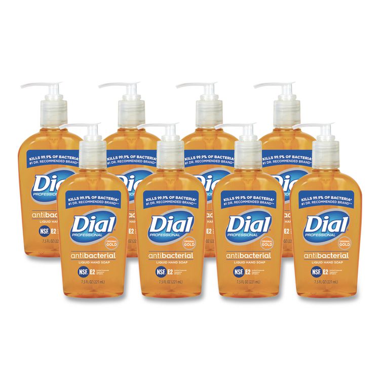 Gold Antibacterial Liquid Hand Soap, 7.5 oz, 12/Carton
