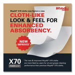 X70 Cloths, Jumbo Roll, Perf., 12.4 x 12.2, White, 870 Towels/Roll