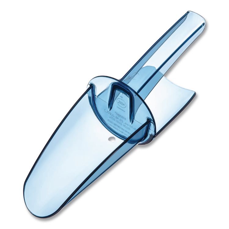 Saf-T-Scoop and Guardian System for Ice Machines, 6 oz to 10 oz Ice Scoop, Transparent Blue