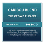Caribou Blend Ground Coffee, 2.5 Oz, 18/carton