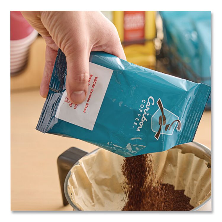 Decaf Caribou Blend Coffee Fractional Packs, 2.5 Oz, 18/carton