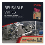 X80 Cloths, HYDROKNIT, POP-UP Box, 8.34 x 16.8, Red, 80/Box, 5 Box/Carton