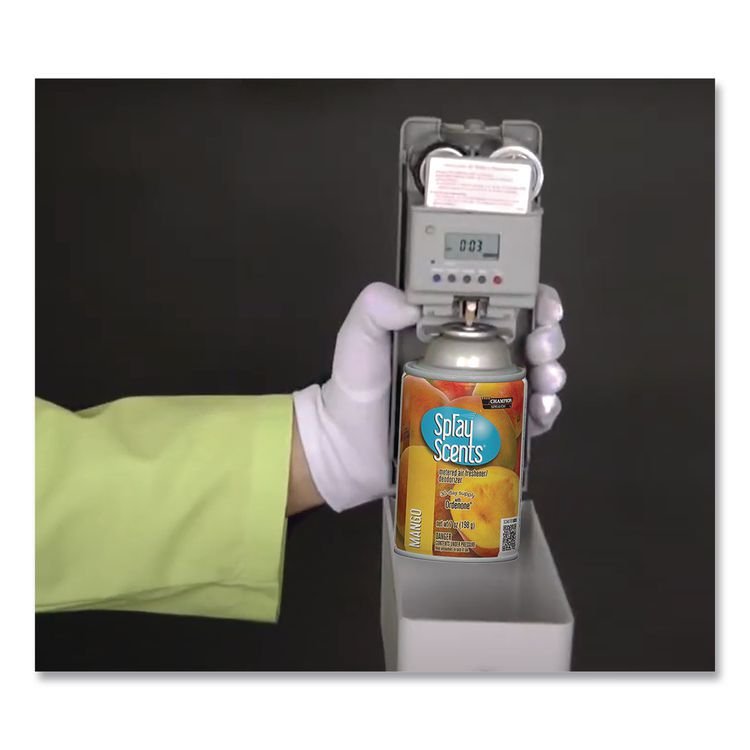 Champion Sprayon SPRAYScents Metered Air Freshener Refill, Mango, 7 oz Aerosol Spray, 12/Carton