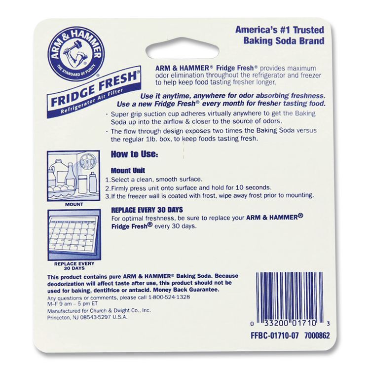 Fridge Fresh Baking Soda, Unscented, 5.5 Oz, 8/carton