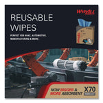 X70 Cloths, POP-UP Box, 9.13 x 16.8, Blue, 100/Box, 10 Boxes/Carton