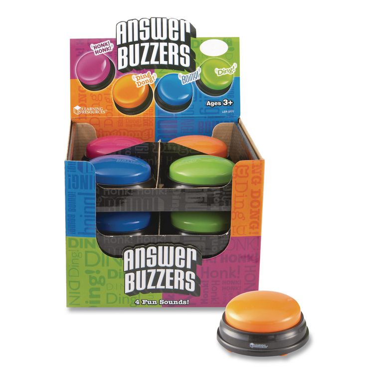 Answer Buzzers, Ages 3 and Up, 12 Buzzers