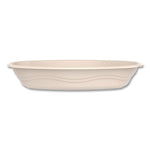 Compostable Fiber Containers, Pro Planet Seal, Bowl, 28 oz, Natural, 300/Carton