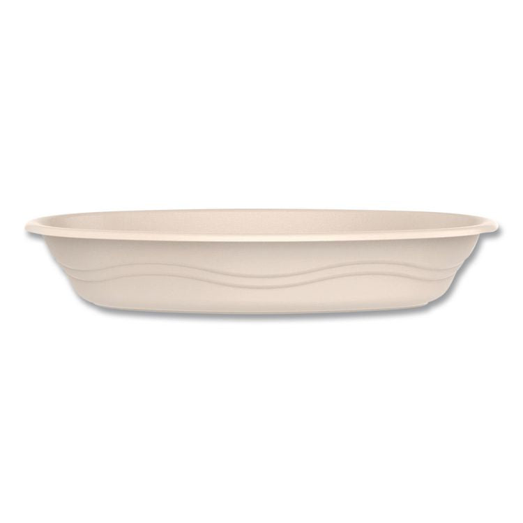 Compostable Fiber Containers, Pro Planet Seal, Bowl, 28 oz, Natural, 300/Carton