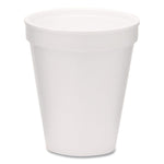 Foam Drink Cups, 8 oz, White, 1,000/Carton