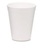 Foam Drink Cups, 10 oz, White, 1,000/Carton