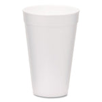 Foam Drink Cups, 16 oz, White, 500/Carton