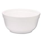 Foam Bowls, Squat Style, 8 oz, White, 1,000/Carton