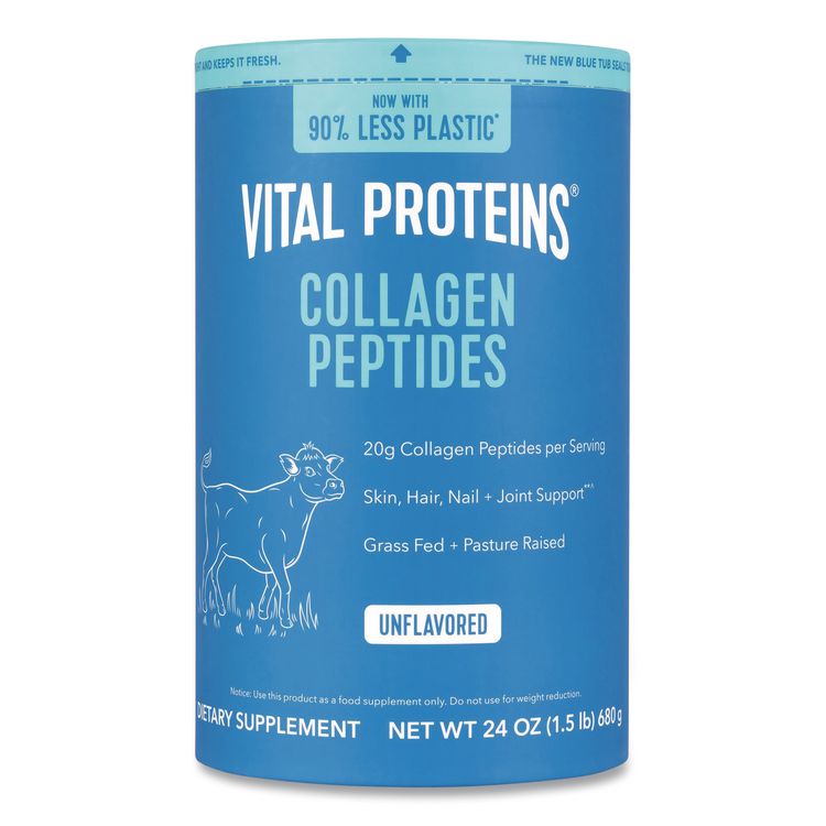 Collagen Peptides Unflavored Powder, Unflavored, 24 oz Bottle