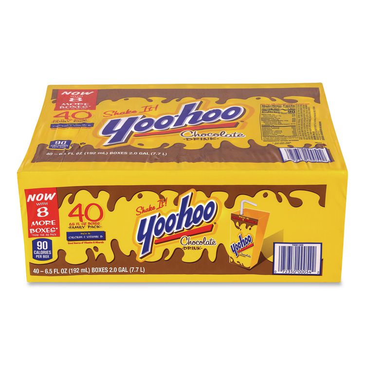 Chocolate Drink Boxes, Chocolate, 6.5 oz Box, 40/Carton