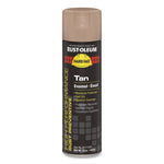 Hard Hat High Performance V2100 System Rust Preventive Enamel Spray Paint, Gloss Tan, 15 oz Aerosol Can, 6/Carton