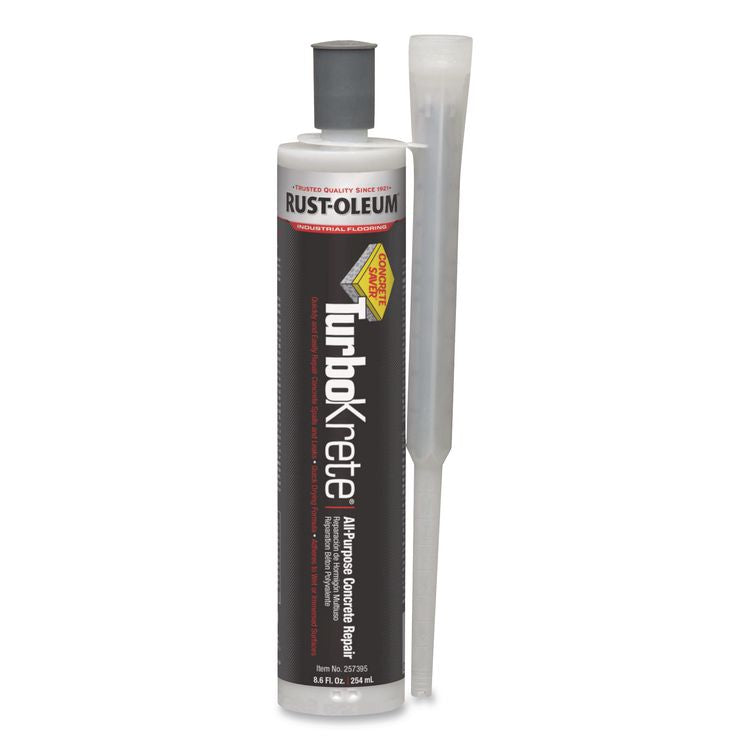 Concrete Saver TurboKrete All-Purpose Epoxy Repair, 9 oz Cartridge, Gray, 12/Carton