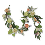 Rose and Lavender Spring Garland, 72" Long, Pink