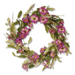 Garden Accents Purple Daisy Wreath, 20" x 3", Purple