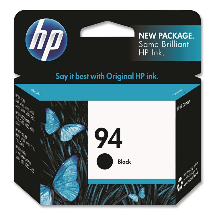 HP 94 (C8765WNCT) Black Original Ink Cartridge, 24/Carton