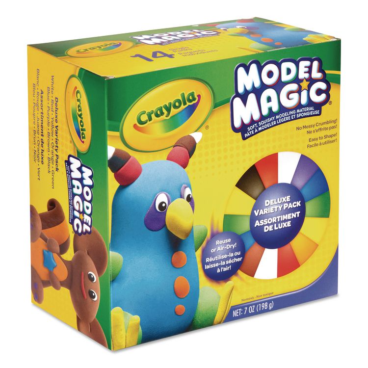 Model Magic Modeling Compound, Deluxe Variety Pack, Assorted Colors, 0.5 oz Pack, 14 Packs