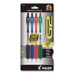G2 Premium Gel Pen, Retractable, Ultra-Fine, 0.38 mm, Assorted Ink/Barrel Colors, 4/Pack
