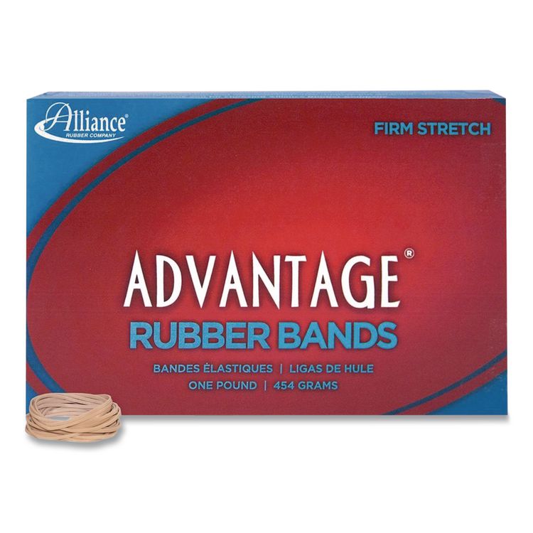 Advantage Multi-Purpose Rubber Band, Size #12, Natural Crepe, 1 lb Box, 2,500/Box